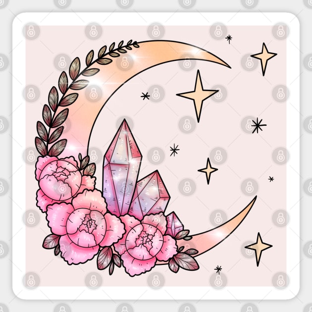 Moon & Crystals Sticker by chiaraLBart